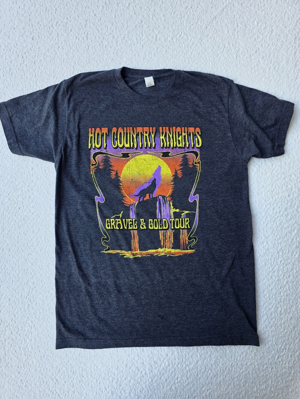 Hot Country Nights Gravel And Gold Tour Band T-Shirt Medium